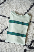 1970s TOWN CRAFT jacquard border tee