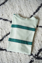 1970s TOWN CRAFT jacquard border tee