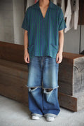 1970s s/s stripe skipper shirt