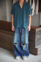 1970s s/s stripe skipper shirt