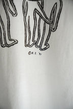 1990s love human print tee