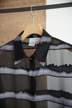 1990s sheer border shirt