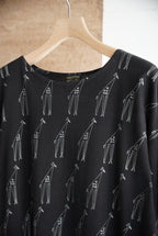 1990s giraffe all over print tee