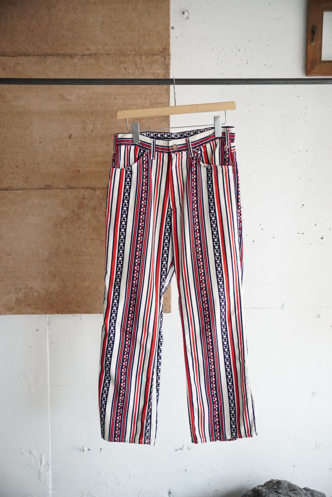 1960s Levi's BIG E american pattern flare pants