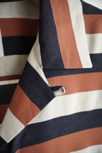 2000s Paul Smith open collar border shirt