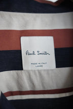 2000s Paul Smith open collar border shirt