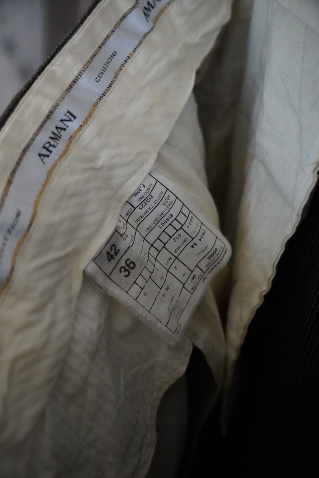 2000s ARMANI COLLEZIONI pique pants