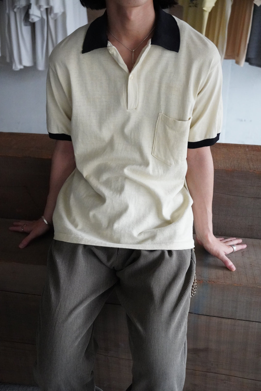 1960s BRENT cotton polo shirt