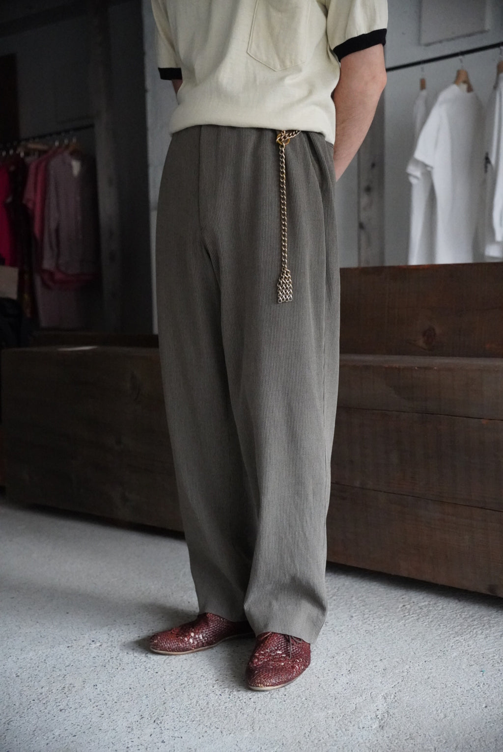 2000s ARMANI COLLEZIONI pique pants