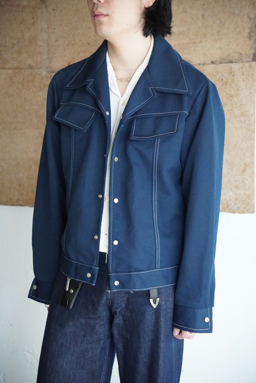 1970s poly western tracker jacket