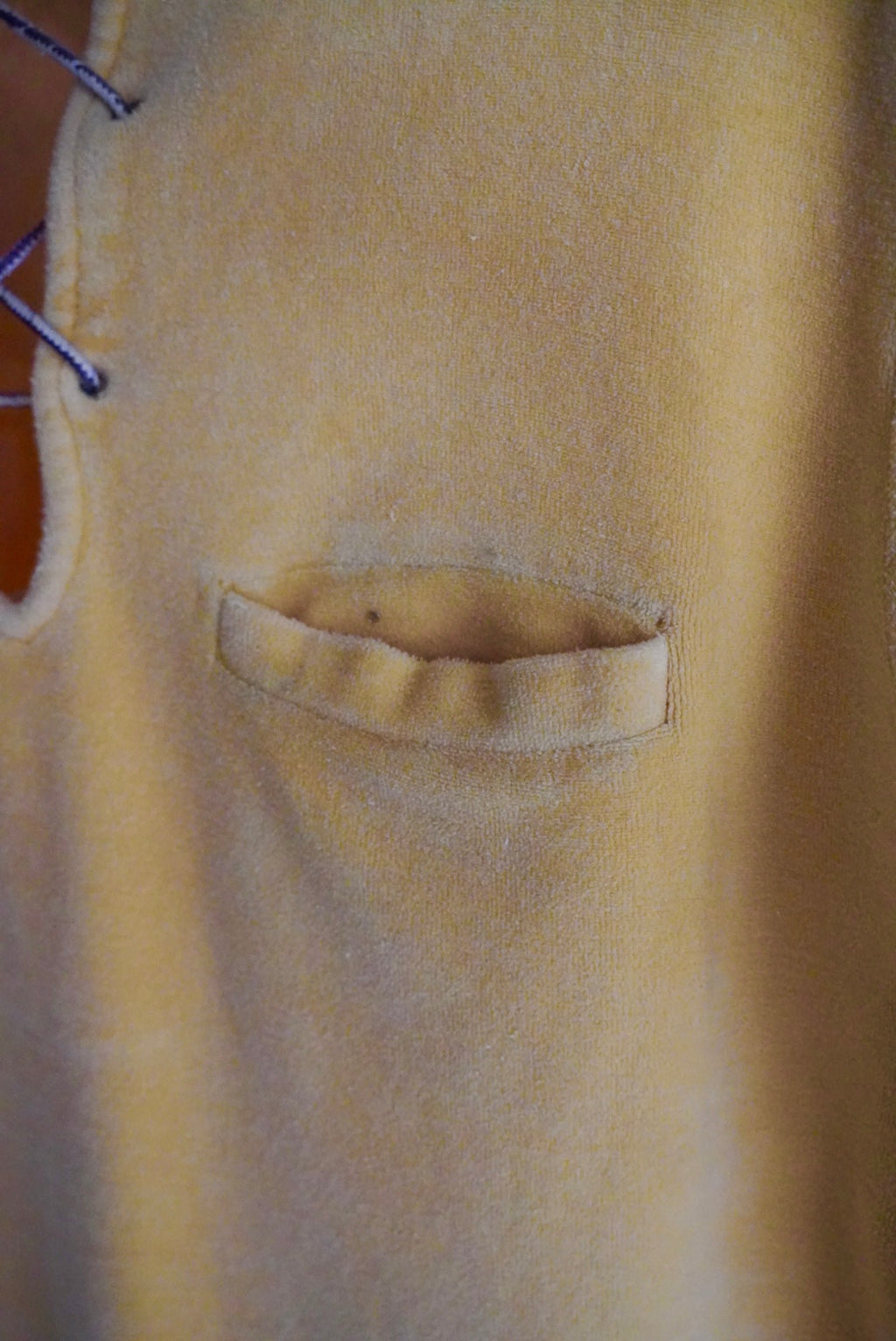 1960s velours race up pull over shirt