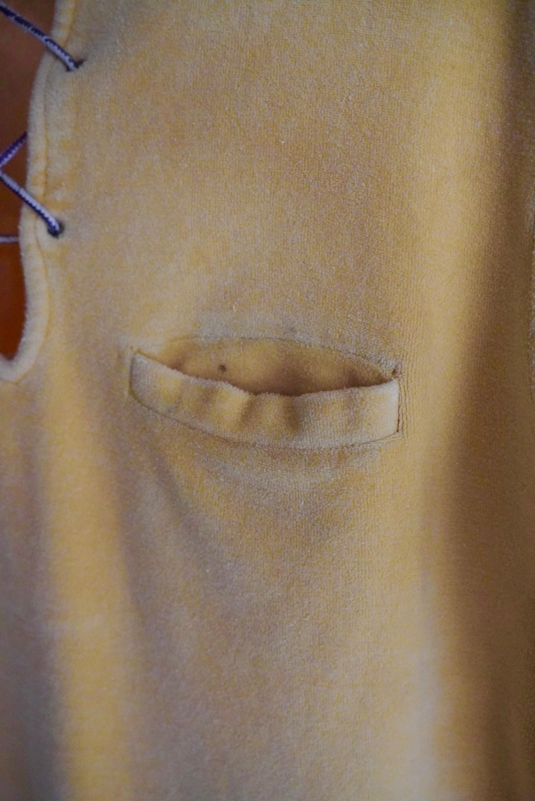 1960s velours race up pull over shirt