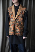 1970s geometry pattern wool vest