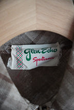 1970s check zip blouson