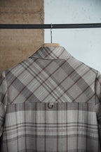 1970s check zip blouson