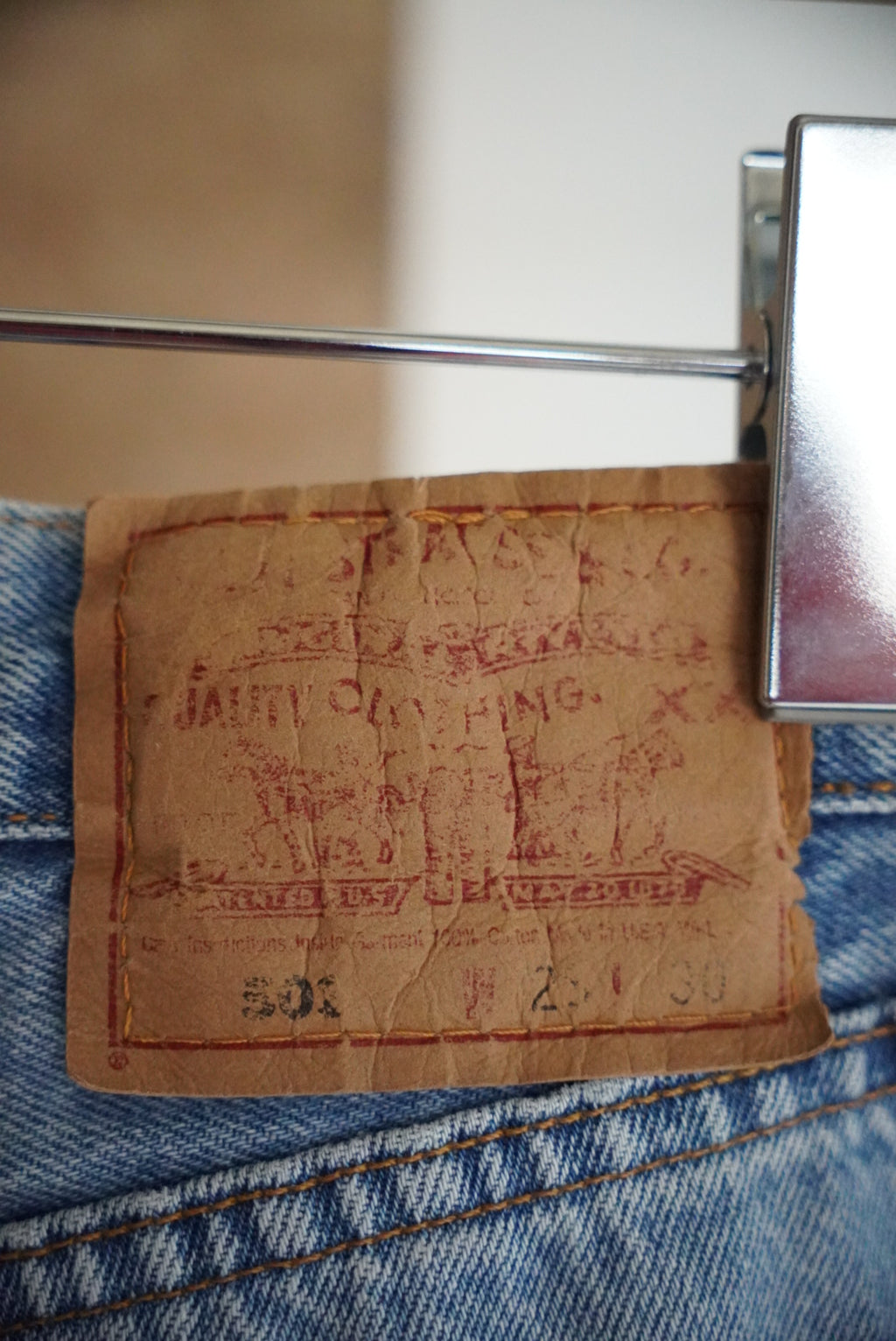 1990s Levi's 501 custom denim