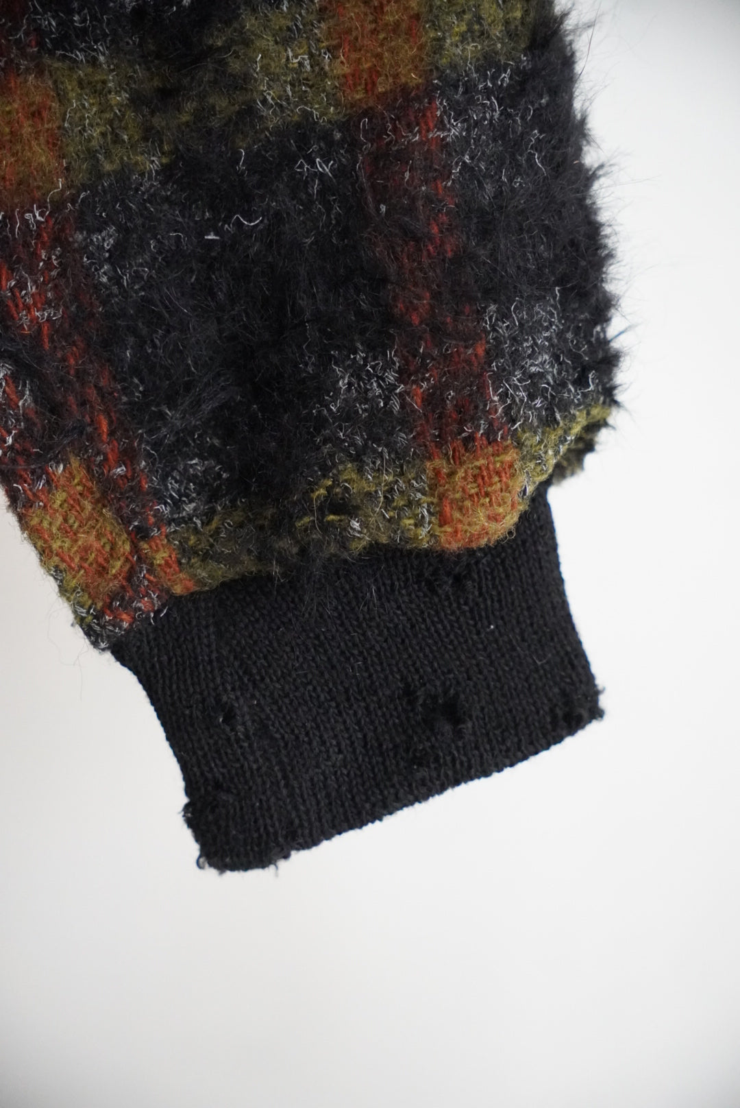 1960s V neck mohair knit