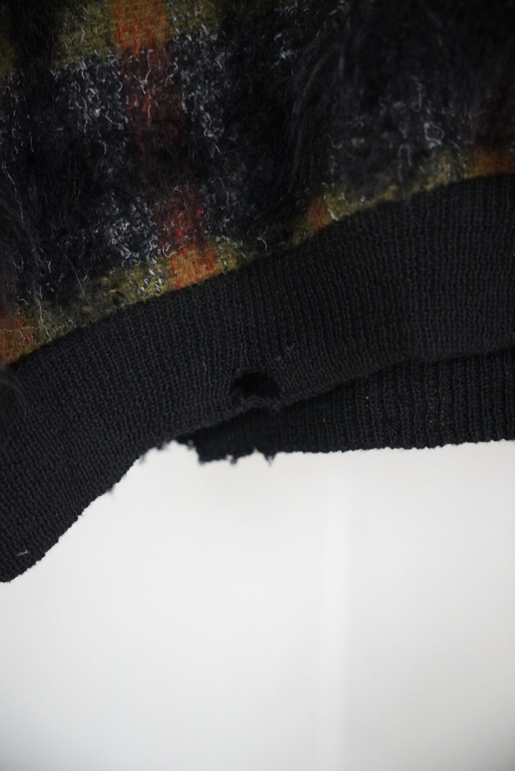 1960s V neck mohair knit