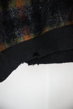 1960s V neck mohair knit