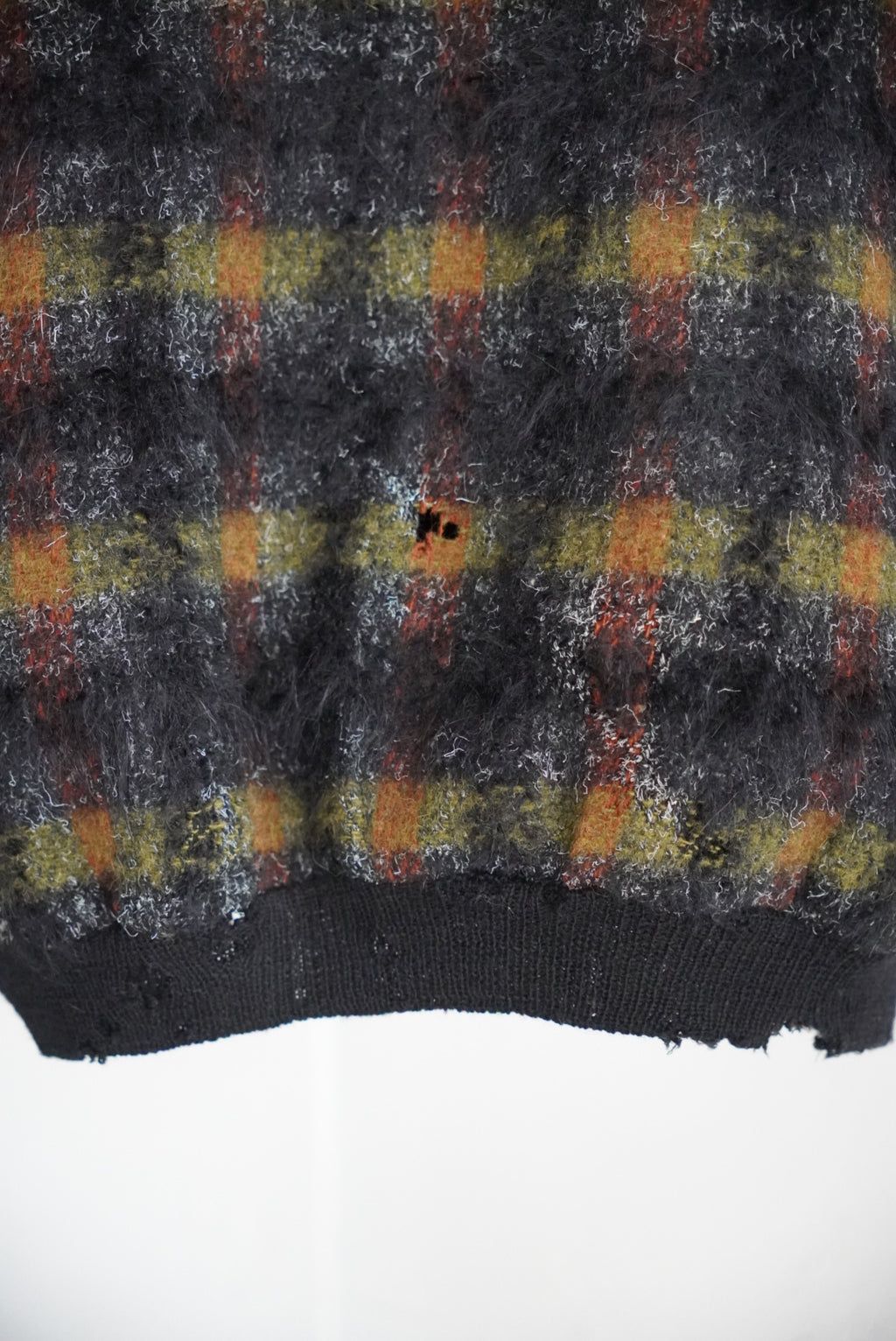 1960s V neck mohair knit