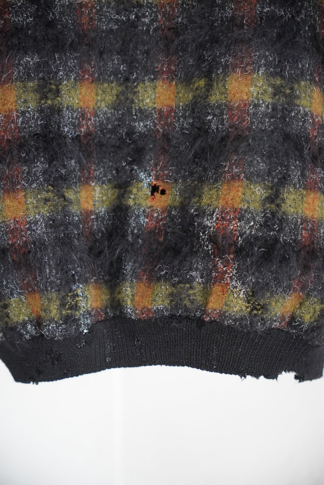 1960s V neck mohair knit