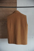 1970s geometry pattern wool vest