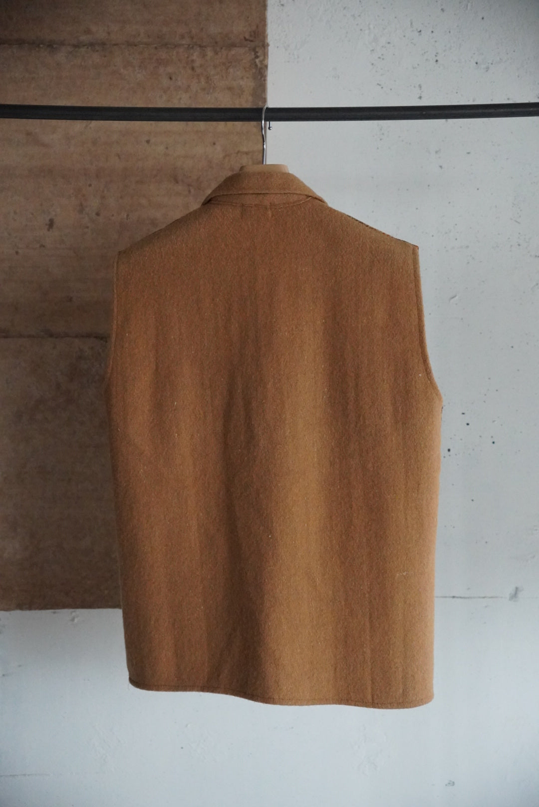 1970s geometry pattern wool vest