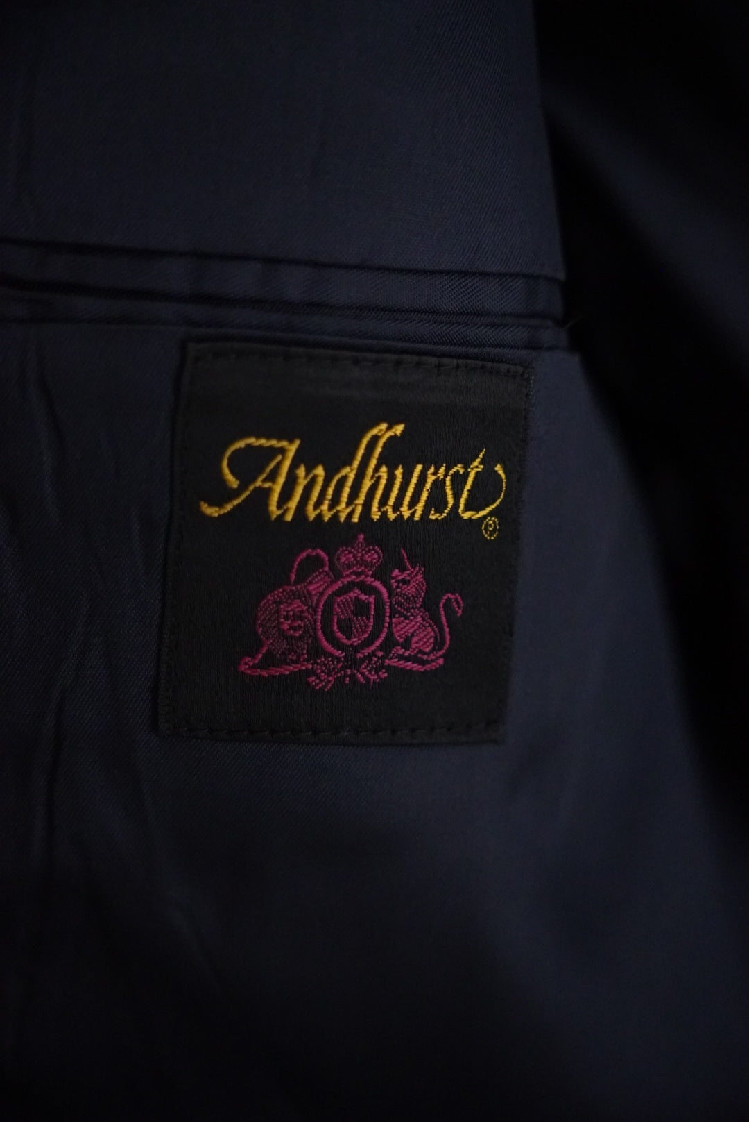 1970s poly navy blazer