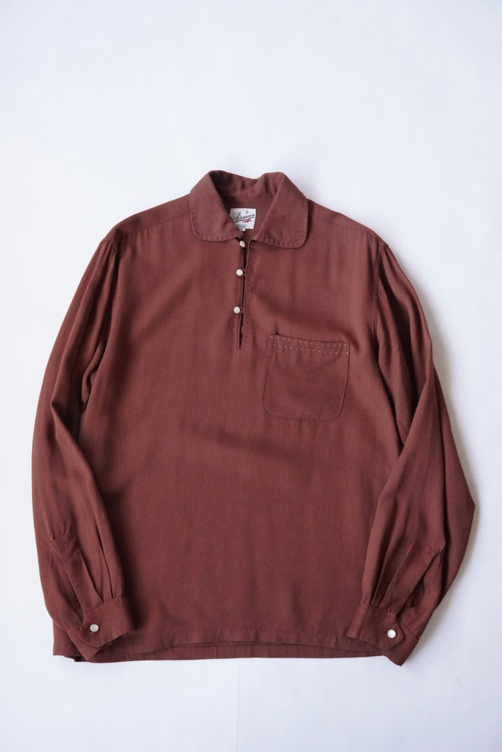 1950s Airman rayon polluter shirt