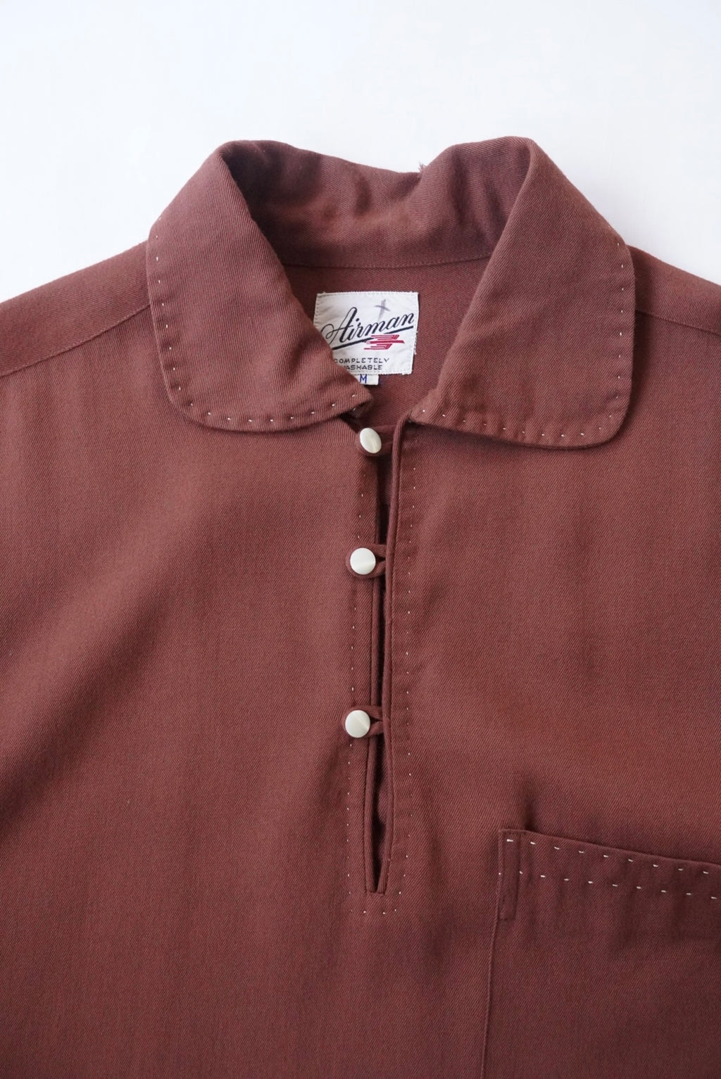 1950s Airman rayon polluter shirt