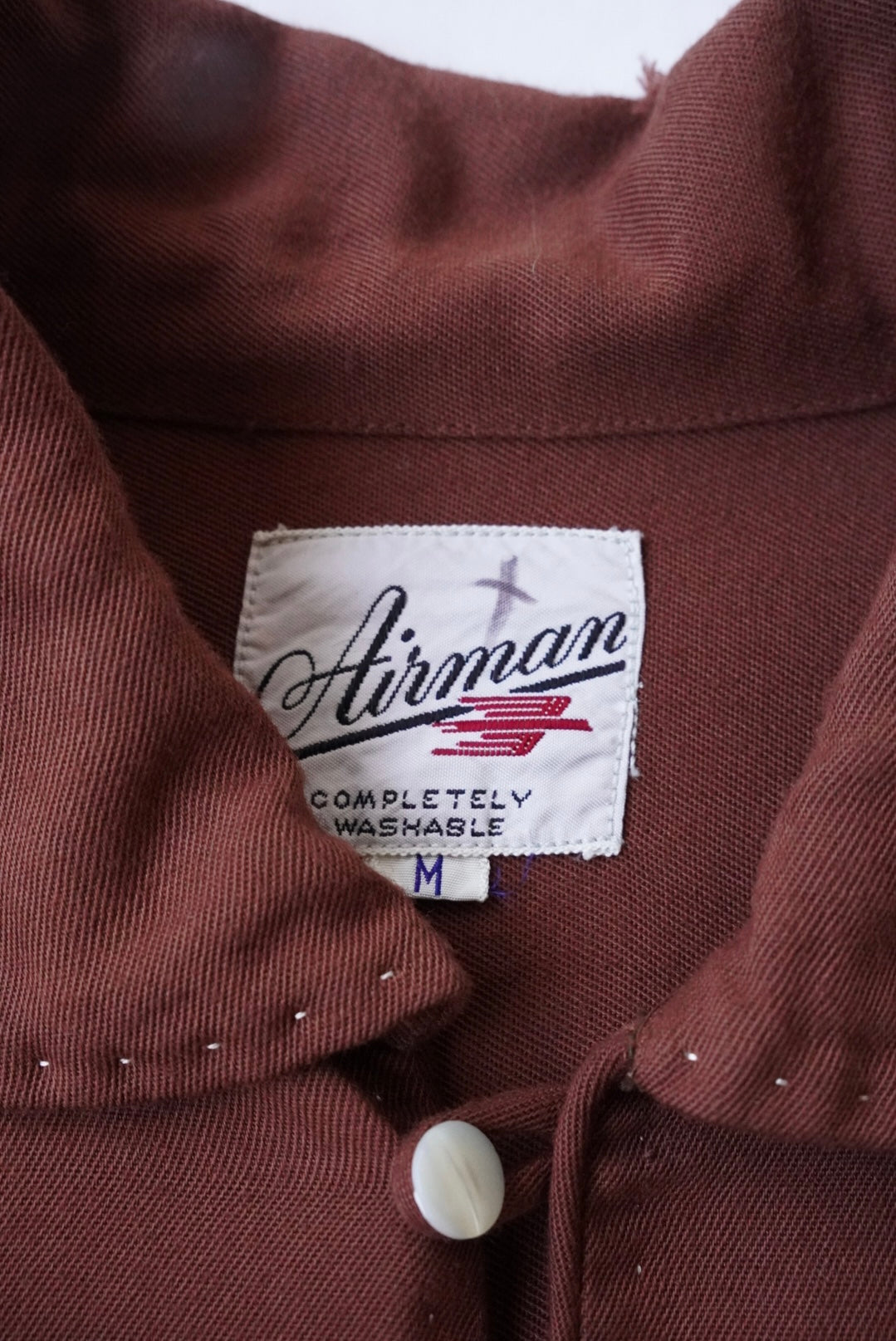 1950s Airman rayon polluter shirt