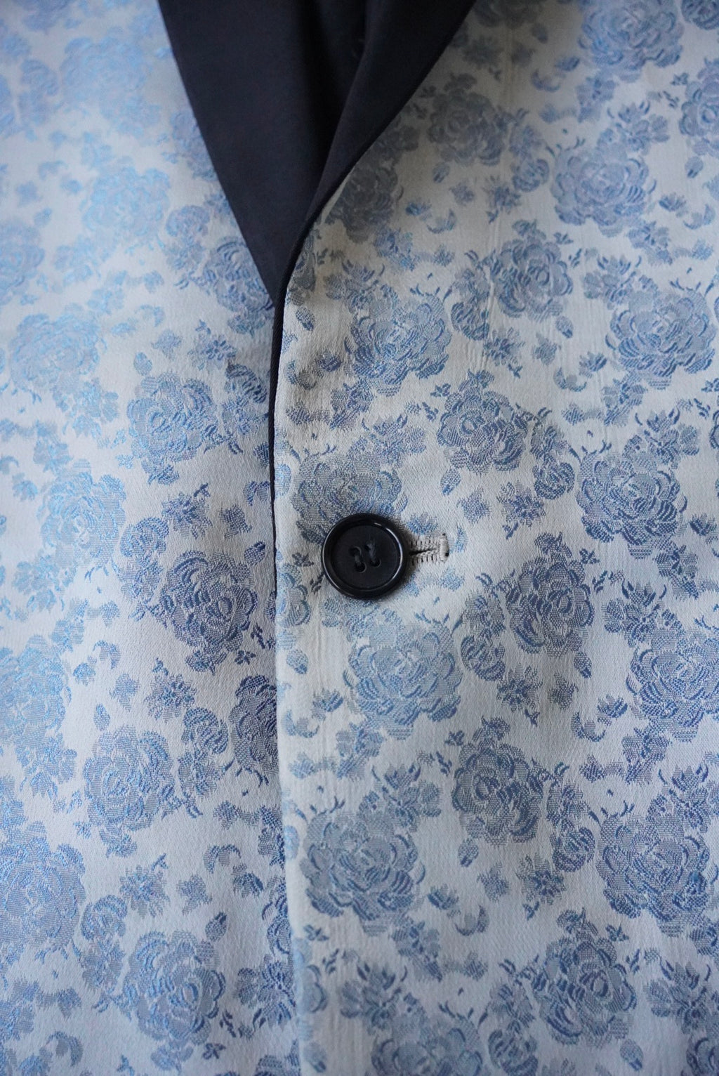 1950s flower pattern silk jacquard tailored jacket