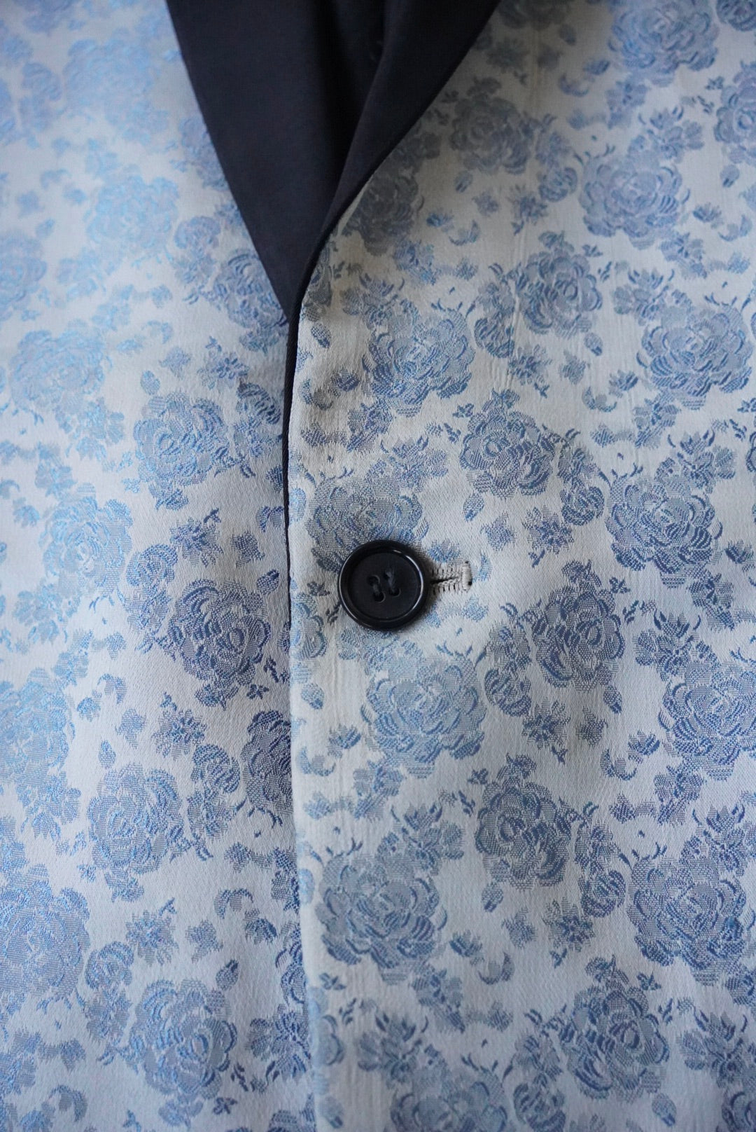 1950s flower pattern silk jacquard tailored jacket