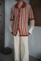 1990s mesh knit polo shirt